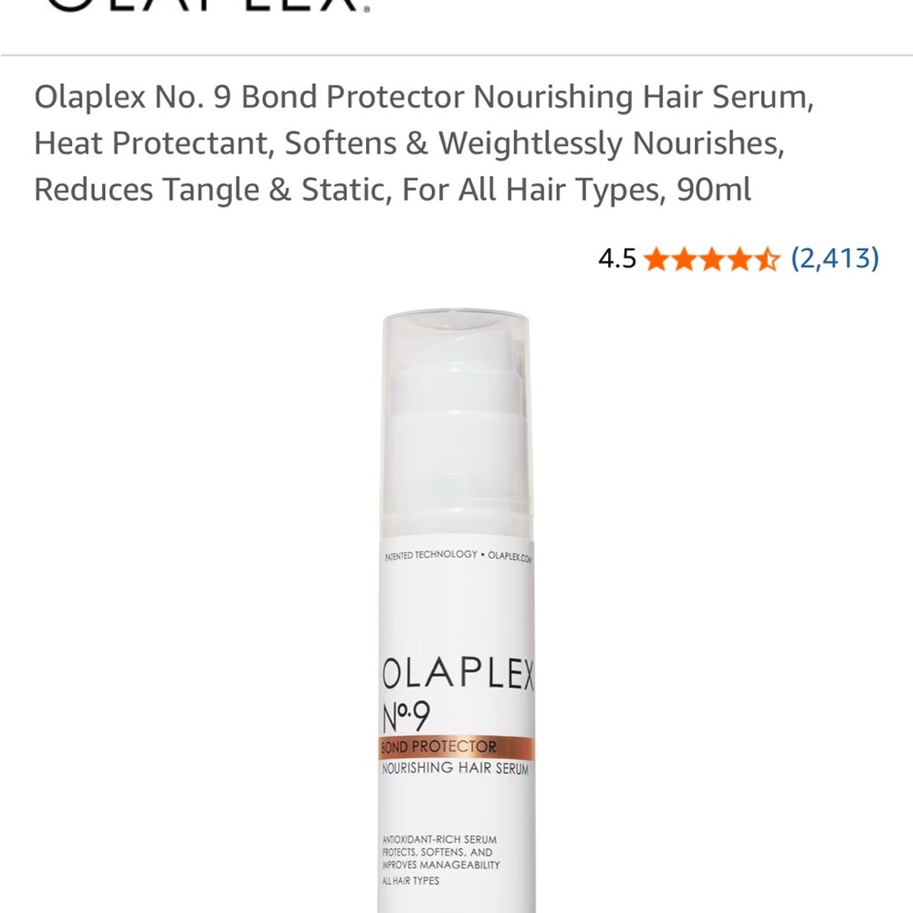 OLAPLEX White Heat Protectant Hair Serum